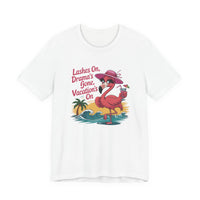 Load image into Gallery viewer, Girls Trip Shirt - Funny Womans Travel Tee - Bachelorette Party Shirt - Vacation T-shirt - Fake Lashes On Dramas Gone Vacations On T-Shirt
