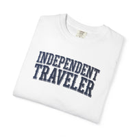 Load image into Gallery viewer, Independent Traveler T-Shirt — Vintage Collegiate Travel Tee