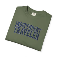 Load image into Gallery viewer, Independent Traveler T-Shirt — Vintage Collegiate Travel Tee