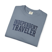 Load image into Gallery viewer, Independent Traveler T-Shirt — Vintage Collegiate Travel Tee