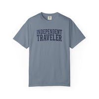 Load image into Gallery viewer, Independent Traveler T-Shirt — Vintage Collegiate Travel Tee
