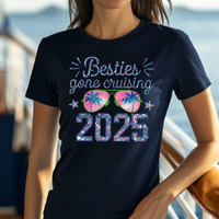 Load image into Gallery viewer, Besties Gone Cruising Shirt – Funny Cruise Shirt for Women – Girls Trip Cruise Tee – Vacation Matching Shirts
