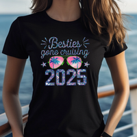 Load image into Gallery viewer, Besties Gone Cruising Shirt – Funny Cruise Shirt for Women – Girls Trip Cruise Tee – Vacation Matching Shirts
