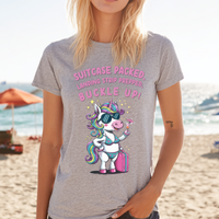 Load image into Gallery viewer, Funny Girls Trip Shirt, Bachelorette Party Tee, Vacation Mode Shirt, Girls Weekend Gift, Travel Shirt for Women
