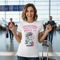 Load image into Gallery viewer, Funny Girls Trip Shirt, Bachelorette Party Tee, Vacation Mode Shirt, Girls Weekend Gift, Travel Shirt for Women