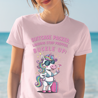 Load image into Gallery viewer, Funny Girls Trip Shirt, Bachelorette Party Tee, Vacation Mode Shirt, Girls Weekend Gift, Travel Shirt for Women
