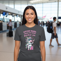 Load image into Gallery viewer, Funny Girls Trip Shirt, Bachelorette Party Tee, Vacation Mode Shirt, Girls Weekend Gift, Travel Shirt for Women